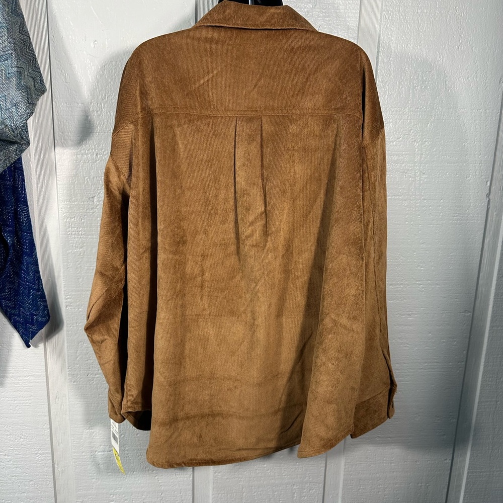 Ruby Road Road Brown Corduroy Shaket Size 1X NWT - Picture 7 of 11